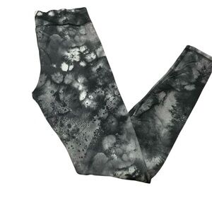 Champion Black and Gray Leggings with Tie-Dye